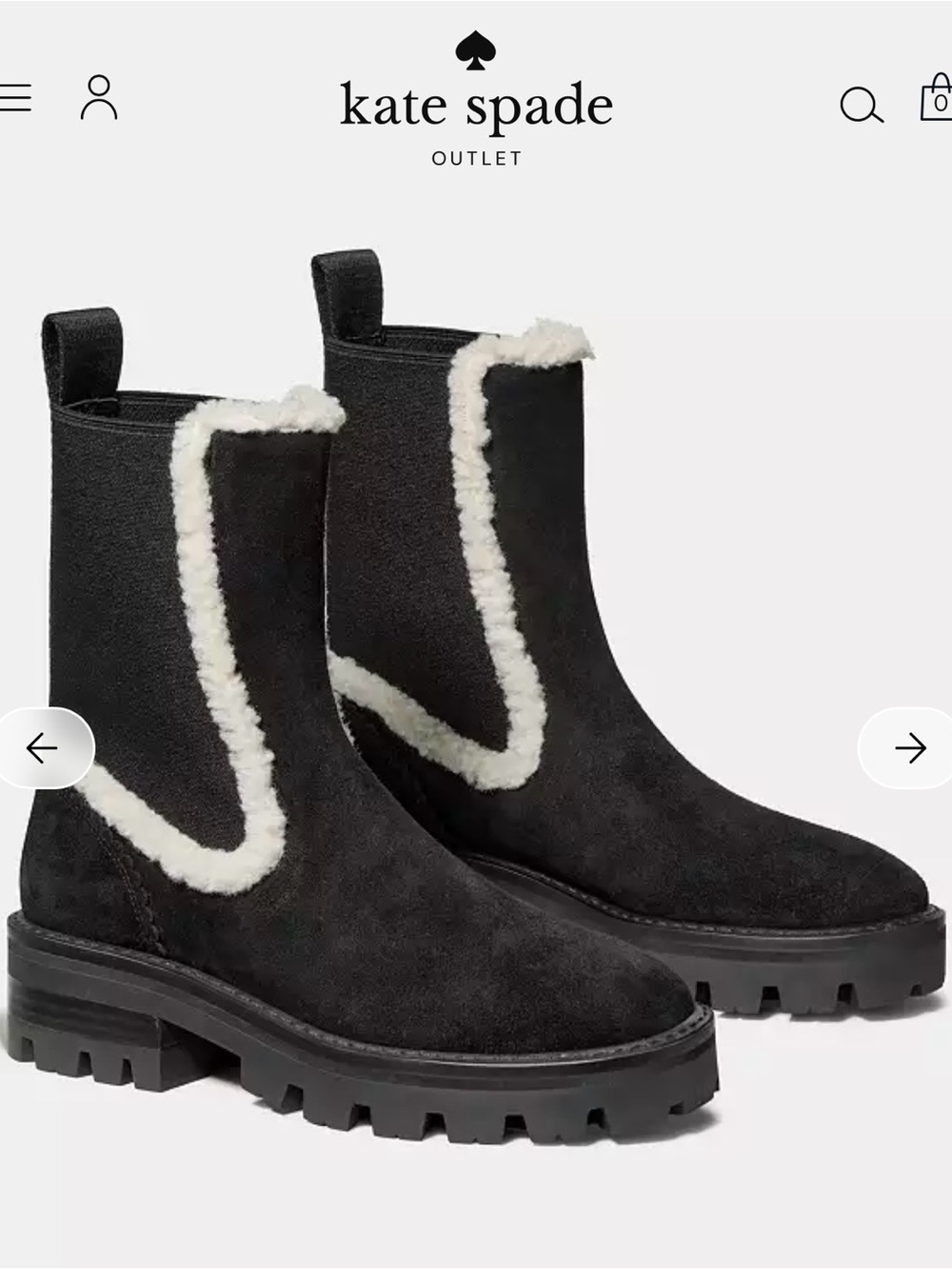EEUC❤️KATE SPADE❤️ Piper Chelsea Boot size 6.5